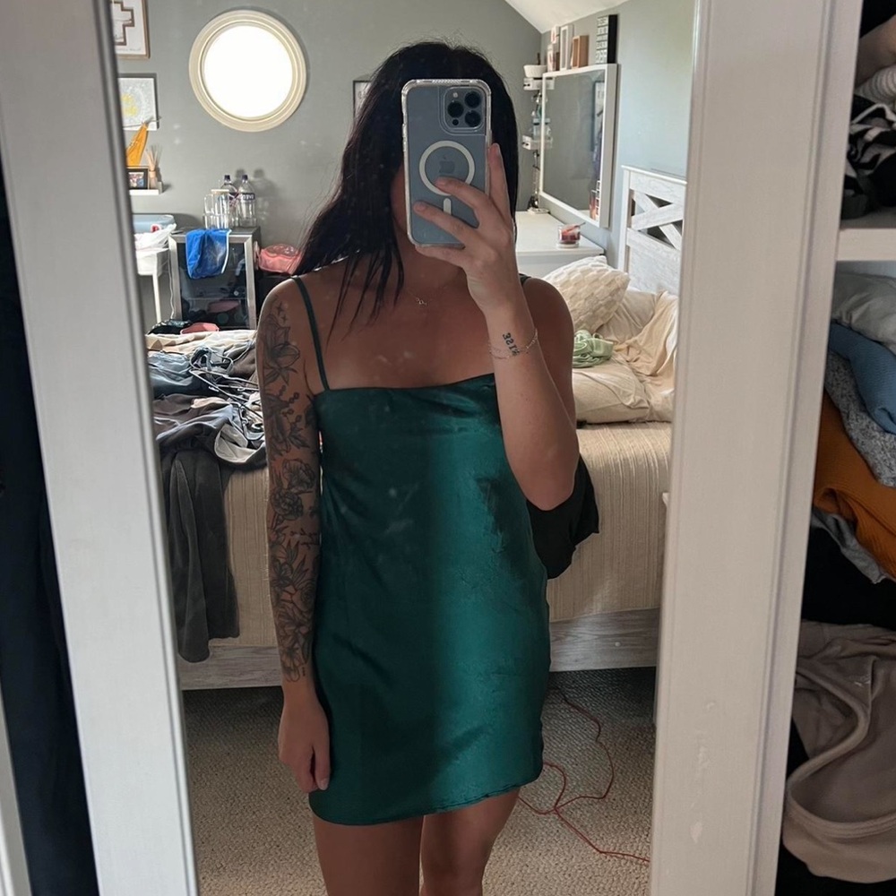 Beginning Boutique Teal Mini Dress